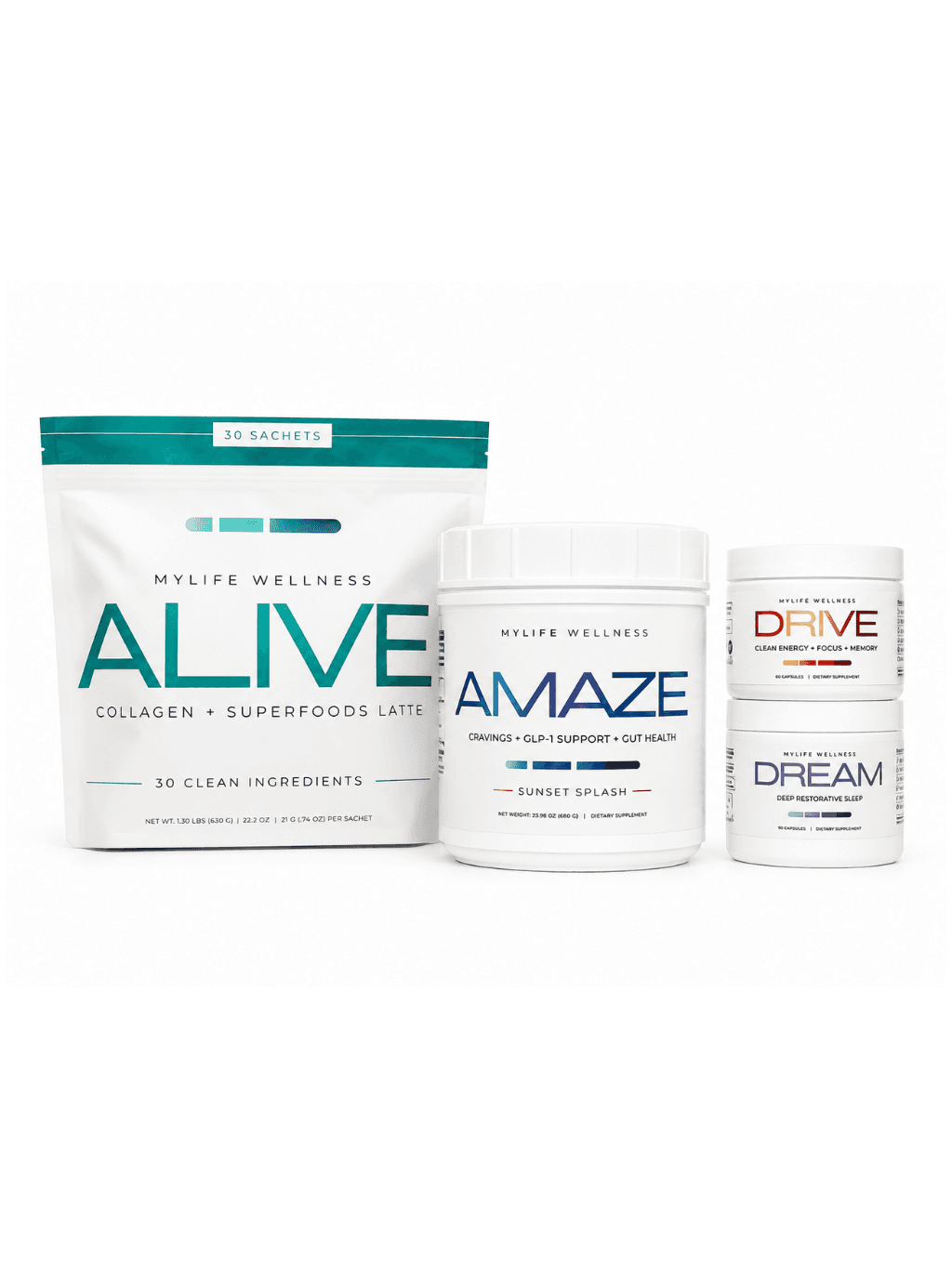 Vitality Stack Amaze, Drive, Dream, Alive